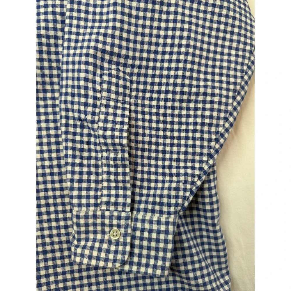 Polo Ralph Lauren Men's 4XB Blue Long Sleeve Button-Up 100% Cotton Flesh Pony